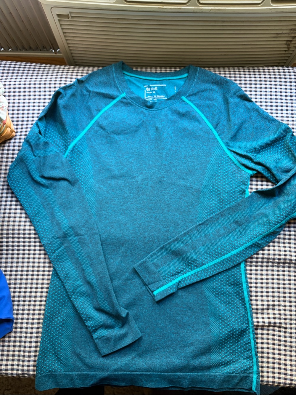 Figs Long Sleeve Teal Performance Tee
